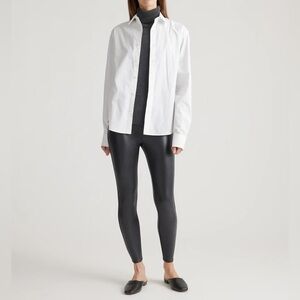 Athleta Faux Leather Black Leggings